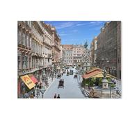 Jigsaw Puzzles for Adults 1000 Piece，Vienna - Graben，Difficult Puzzle Perfect Educational Gift for Boys And Girls（38x26cm）-AB74