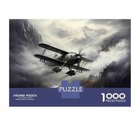 Jigsaw Puzzles for Adults 1000 Piece Vintage Airplane Wall Art Print Puzzle for Adults Relaxing Games Hand Speed Race Fun Activities at Home 70x50cm/1000pcs