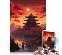 Jigsaw Puzzles for Adults 1000 Piece Vintage Japan Landscapes Made of cardboard，Suitable for ages 14 and up Educational toys Offered as gifts for the whole family。size：38x52cm/14.96x20.47inch