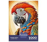 Jigsaw Puzzles for Adults 1000 Piece Vintage Parrot Puzzles for Adults Relax Games Pattern Assembly Christmas Birthday Gifts 38x26cm/1000pcs