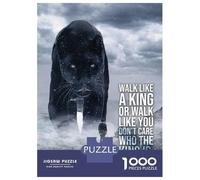 Jigsaw Puzzles for Adults 1000 Piece Walk Like A King Panther Puzzles for Adults Hands-on Game Stress Reliever Stress Reduction Gifts 70x50cm/1000pcs