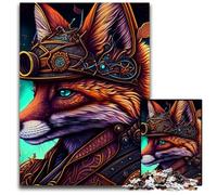 Jigsaw Puzzles for Adults, 1000 Piece Warrior Fox cardboard Puzzles Brain Challenge Gift, Educational Activity for Teenagers 26X38CM/10.23x14.96inch