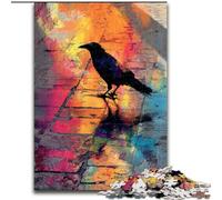 Jigsaw Puzzles for Adults 1000 Piece Watercolor Crow, Family Entertainment Toys Is Ideal As Gifts for The Whole Family for 14+ (Size 50x75cm)