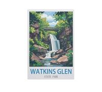 Jigsaw Puzzles for Adults 1000 Piece，Watkins Glen New York State Park，Classic Puzzle Teens Boys Girls Puzzles for DIY Intellective Educational Game, Gift Home Decor（50x70cm）-GD9