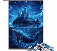Jigsaw Puzzles for Adults 1000 Piece Whale Castle, Educational Games Home Decoration Is Ideal As A Gift for The Whole Family (Size 50x75cm)