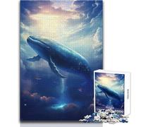 Jigsaw Puzzles for Adults 1000 Piece Whale Of The Void Unique Challenge Game Home Art Decor Gift For Birthdays Size 38x26cm