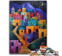 Jigsaw Puzzles for Adults 1000 Piece Whimsical Cityscape Educational Games Educational Game for Birthday, Chrismas for And Age 14 50x75cm