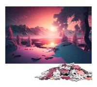Jigsaw Puzzles for Adults 1000 Piece Whispers in The Snow Wooden Jigsaw Challenging Brain Teaser for Teenagers Family Fun Interactive Game 1000 PCS(75x50cm)