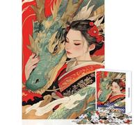 Jigsaw Puzzles for Adults 1000 Piece Whispers of The Dragon Brain Teaser Game Tough Challenge DIY Toys Unique Birthday And Xmas Gifts (50X75CM)