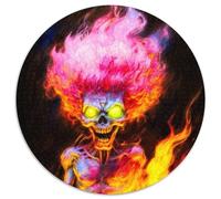 Jigsaw Puzzles for Adults 1000 Piece Whispers of The Past Skull Round Puzzles for 1000 Piece for Holidays, Birthdays, And Family Game Nights (Size 67.5x67.5cm)
