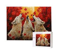 Jigsaw Puzzles for Adults 1000 Piece White Wolf, 1000 Piece Jigsaw Puzzles for Adults, Educational Game jigsaw puzzle 30x20in Suitable for Decompression and Room Wall Decor Gifts j-18