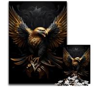 Jigsaw Puzzles for Adults 1000 Piece Wild Golden Eagle Bird Impossible Jigsaw Puzzles for Adults Ideal for Lover Perfect Christmas New Year Valentine's Gift 1000 PCS(75x50cm)