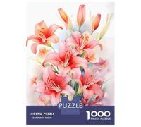 Jigsaw Puzzles for Adults 1000 Piece Wild Lilies Flower Lily Puzzles for Adults Relax Games Pattern Assembly Christmas Birthday Gifts 52x38cm/1000pcs