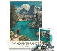 Jigsaw Puzzles for Adults 1000 Piece Wind River Range Art, Anti-Stress Toys, Difficult And Challenge, Beautiful Design Game 38x26cm