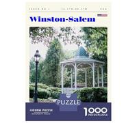 Jigsaw Puzzles for Adults 1000 Piece Winston-Salem North Carolina Travel Art Puzzles for Adults Relaxing Games A Work of Art Fun Activities at Home 38x26cm/1000pcs