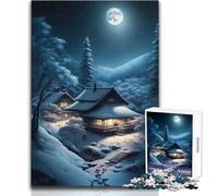 Jigsaw Puzzles for Adults 1000 Piece Winter Japan Landscapes Unique Challenge Game Home Art Decor Gift For Birthdays Size 38x26cm
