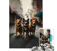 Jigsaw Puzzles for Adults 1000 Piece Wisdom on Four Paws Jigsaw 1000 Piece Toy Wall Decor Analysis And Logic Unique Birthday And Gifts (75x50cm)
