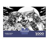 Jigsaw Puzzles for Adults 1000 Piece Witchcraft Art Print Puzzle for Adults Brain Teaser Game Enhance Memory Fun at Home Activities, 70x50cm/1000pcs