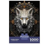 Jigsaw Puzzles for Adults 1000 Piece Wolf Beauty Puzzles for Adults Relax Games Pattern Assembly Christmas Birthday Gifts 52x38cm/1000pcs