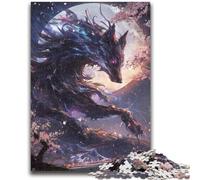 Jigsaw Puzzles for Adults 1000 Piece Wolf Cherry Blossom Teenager Jigsaw,Relax Games Is Ideal As A Gift for The Whole Family (50x75cm)