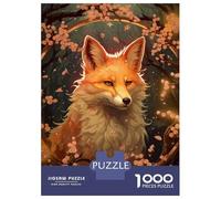 Jigsaw Puzzles for Adults 1000 Piece Wolf Cherry Blossom Teenager Puzzles Hands-on Game Home Decoration Christmas Birthday Gifts 38x26cm/1000pcs