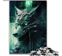 Jigsaw Puzzles for Adults, 1000 Piece Wolf Cyber Jigsaw Puzzles for Adults 1000 DIY Home Decor Brain Teaser Game for Teenagers Size 50X75CM