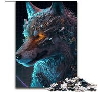 Jigsaw Puzzles for Adults 1000 Piece Wolf Cyber Puzzles for Adults size 26x38cm Colorful Home Decor & Interactive Family Game