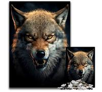 Jigsaw Puzzles for Adults 1000 Piece Wolf Generative AI Jigsaw Puzzles for Adults Ideal And Home Decor 1000 PCS(38x26cm)