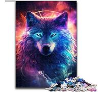 Jigsaw Puzzles for Adults, 1000 Piece Wolf Spaces Planet Sky Galaxy Jigsaw Made of cardboard, for Parents, Lovers, Friends - Age 14+ 1000pcs(26x38cm)