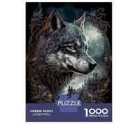 Jigsaw Puzzles for Adults 1000 Piece Wolf Sweet Puzzle for Adults Brain Teaser Game Enhance Memory Fun at Home Activities, 52x38cm/1000pcs