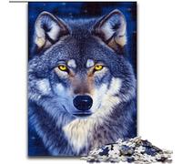 Jigsaw Puzzles for Adults 1000 Piece Wolf Under The Moon 1000 Piece Jigsaw for Family & Friends, Brain-Teasing Challenge (Size 50x75cm)