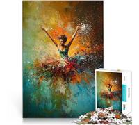Jigsaw Puzzles for Adults 1000 Piece Woman Dancing in Abstract Art Lernspiele Geschenke für Freunde und Familie38x26cm