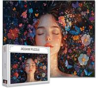 Jigsaw Puzzles for Adults 1000 Piece woman Difficult Impossible Puzzle Educational Games Improve Memory Stress Reliever with Poster Included Compact Box the any Occasion or Holiday F-7