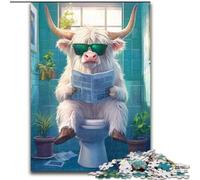 Jigsaw Puzzles for Adults, 1000 Piece Yak Go Toilet Jigsaw Puzzles for Adults 1000 for Birthdays, Holidays & Home Decor (Size 26x38cm)