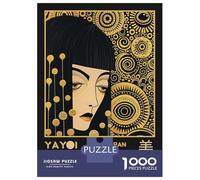 Jigsaw Puzzles for Adults 1000 Piece Yayoi Kusama Evil Eye Retro Exhibiton Poster Jigsaw Relax Games Wall Decoration Deal As Gifts for The Whole Family 52x38cm/1000pcs