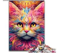 Jigsaw Puzzles for Adults 1000 Piece Yellow Cat Impossible Jigsaw Puzzles for Adults Develops Hand-Eye Coordination Skills, Perfect for Birthday Gifts (Szie 50x75cm)