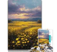 Jigsaw Puzzles for Adults 1000 Piece Yellow Daisy Teenager Jigsaw,family Fun Games Is Ideal As A Gift for The Whole Family 38x26cm