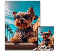 Jigsaw Puzzles for Adults 1000 Piece YORKIE Challenging Puzzles Interactive Family Game Ideal Family Activity Game 1000 PCS(75x50cm)