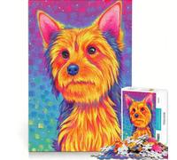 Jigsaw Puzzles for Adults 1000 Piece Yorkshire Terrier Dog Hands-on Game Fun Activities at Home Presents for Women 38x52cm