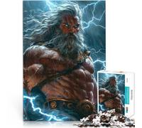Jigsaw Puzzles for Adults 1000 Piece Zeus from Greek Myth Herausforderndes Spiel Geburtstagsgeschenk, Geschenke38x26cm