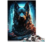 jigsaw puzzles for adults 1000 pieces a blue dog glasses headband Family Activity Jigsaw 26x38cm deal as gifts for the whole family