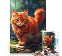 Jigsaw Puzzles for Adults 1000 Pieces A Curious Feline Schwierig und herausfordernd Geburtstagsgeschenk, Geschenke38x26cm