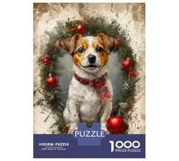 Jigsaw Puzzles for Adults 1000 Pieces A Dogs Christmas Jigsaw for Adults Relaxing Games Difficult Challenge Fun Activities at Home 70x50cm/1000pcs
