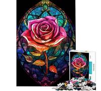 Jigsaw Puzzles for Adults 1000 Pieces A Red Roses Ode Help The Brain Exercise Tough Challenge Educational Game for Age 14+ Game (38x26cm)