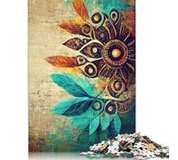 Jigsaw Puzzles for Adults 1000 Pieces Abstract Boho I Jigsaw Puzzle Wooden Puzzle Suitable for Adults And over 18 Years Old Family Puzzle Game 1000pcs (75x50cm)