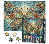 Jigsaw Puzzles for Adults 1000 Pieces, Abstract Butterfly Boho-Inspired Design Puzzles, Home Decor Birthday Party Gift Toy for Men Women Elders Seniors, Poster Educational Toys & Games 20x27inches