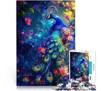 Jigsaw Puzzles for Adults 1000 Pieces Abstract Peacock Kintsugi Für Familienspaß Geeignet für die Schreibtischdekoration75x50cm