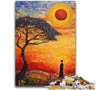 Jigsaw Puzzles for Adults 1000 Pieces African Grasslands Brain Intelligence Challenge Addictive Toys Birthday Present, Gifts, Wall Art 50x75cm