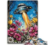 Jigsaw Puzzles for Adults 1000 Pieces Alien UFO Teenager Puzzles,Game Toys Every Piece Is Unique - Challenging Family Fun Game (38x26cm)