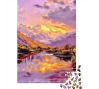 Jigsaw Puzzles for Adults 1000 Pieces Amazon Sunset Reflections Landscape Puzzle for Adults Brain Teaser Game Birthday Present Educational Challenge 70x50cm/1000pcs